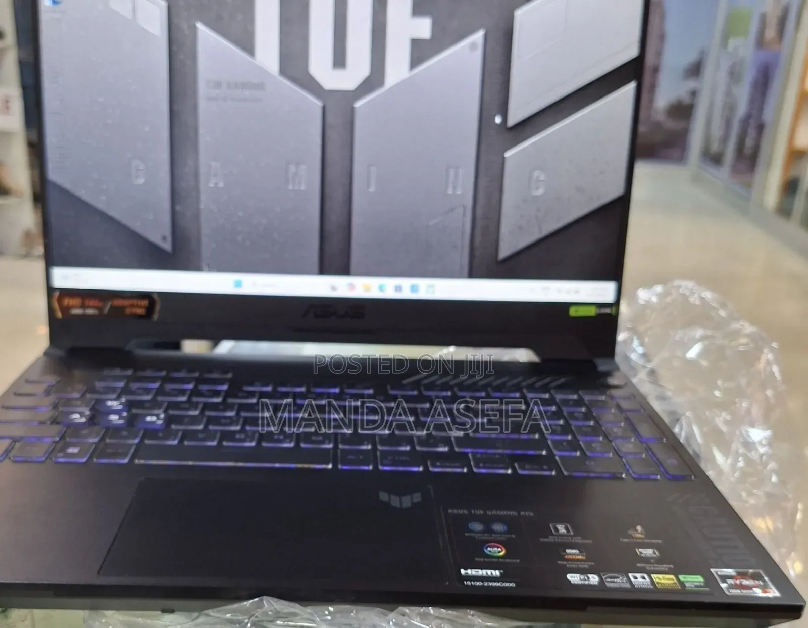 New Laptop Asus TUF Gaming A15 16GB AMD Ryzen 7 SSD 512GB