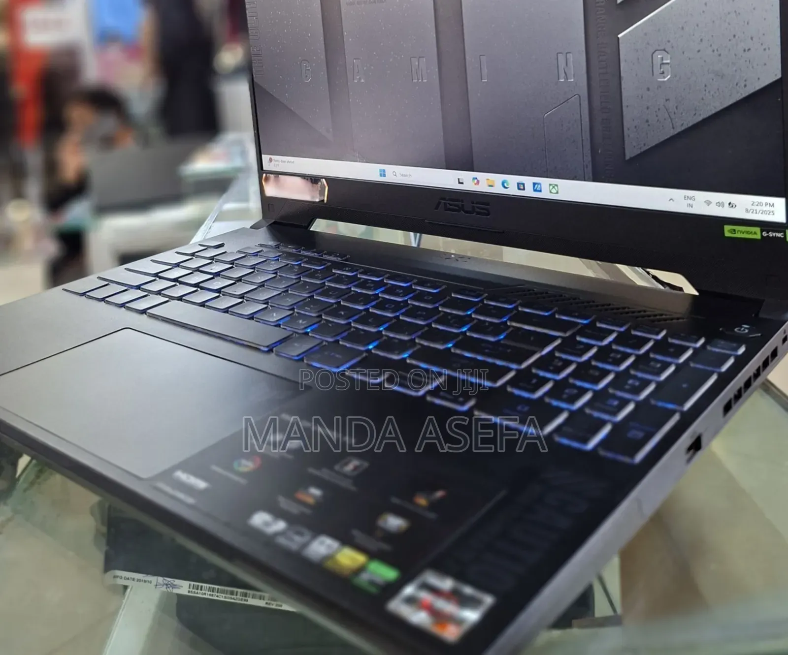 New Laptop Asus TUF Gaming A15 16GB AMD Ryzen 7 SSD 512GB