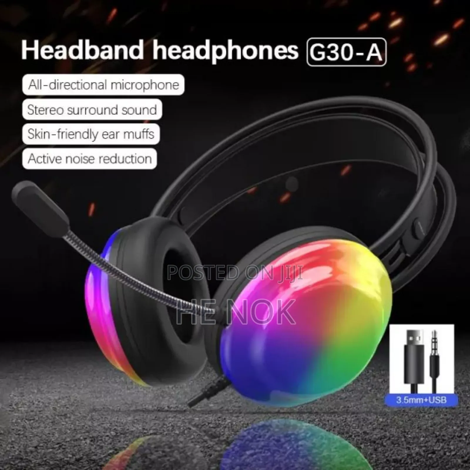 Lenovo G30a Gaming Headset Led Light