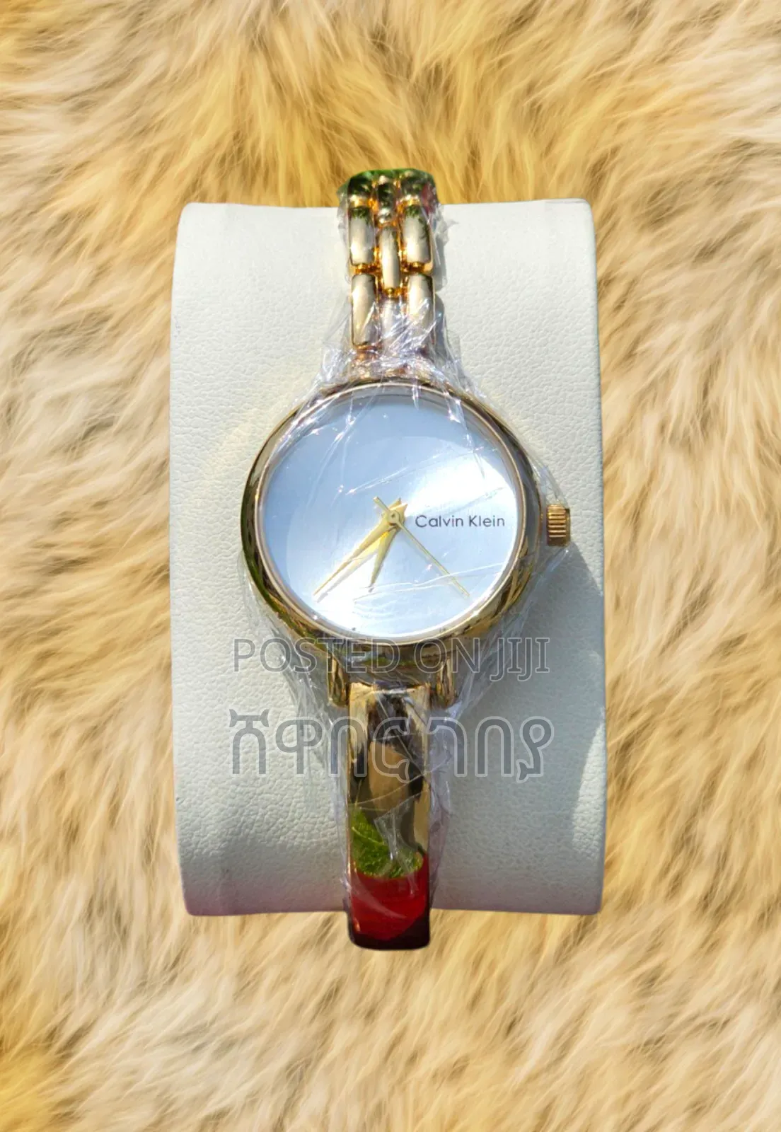 Calvin Klein Gold-Tone Women's Watch With Black Dial