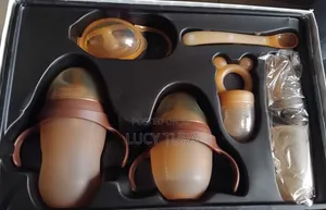 Photo - 6 Pieces Bpa Free Silicone Baby Bottles or Feeding Sets ( Algo)