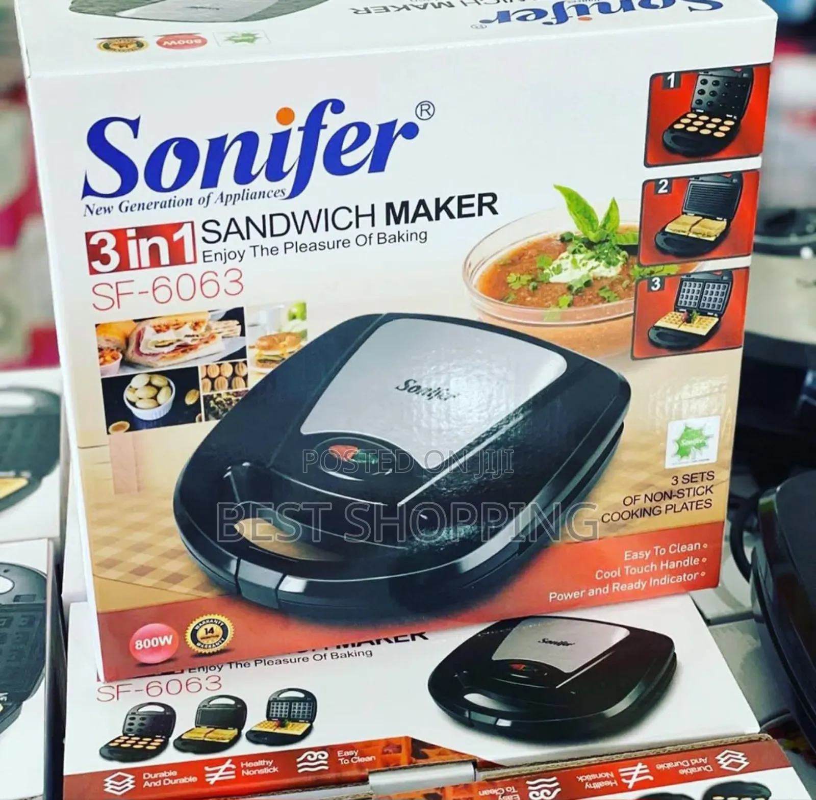Sonifer 3 in 1 Sandwich Maker