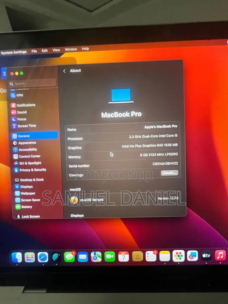 Laptop Apple MacBook Pro 2017 8GB Intel Core I5 SSD 128GB