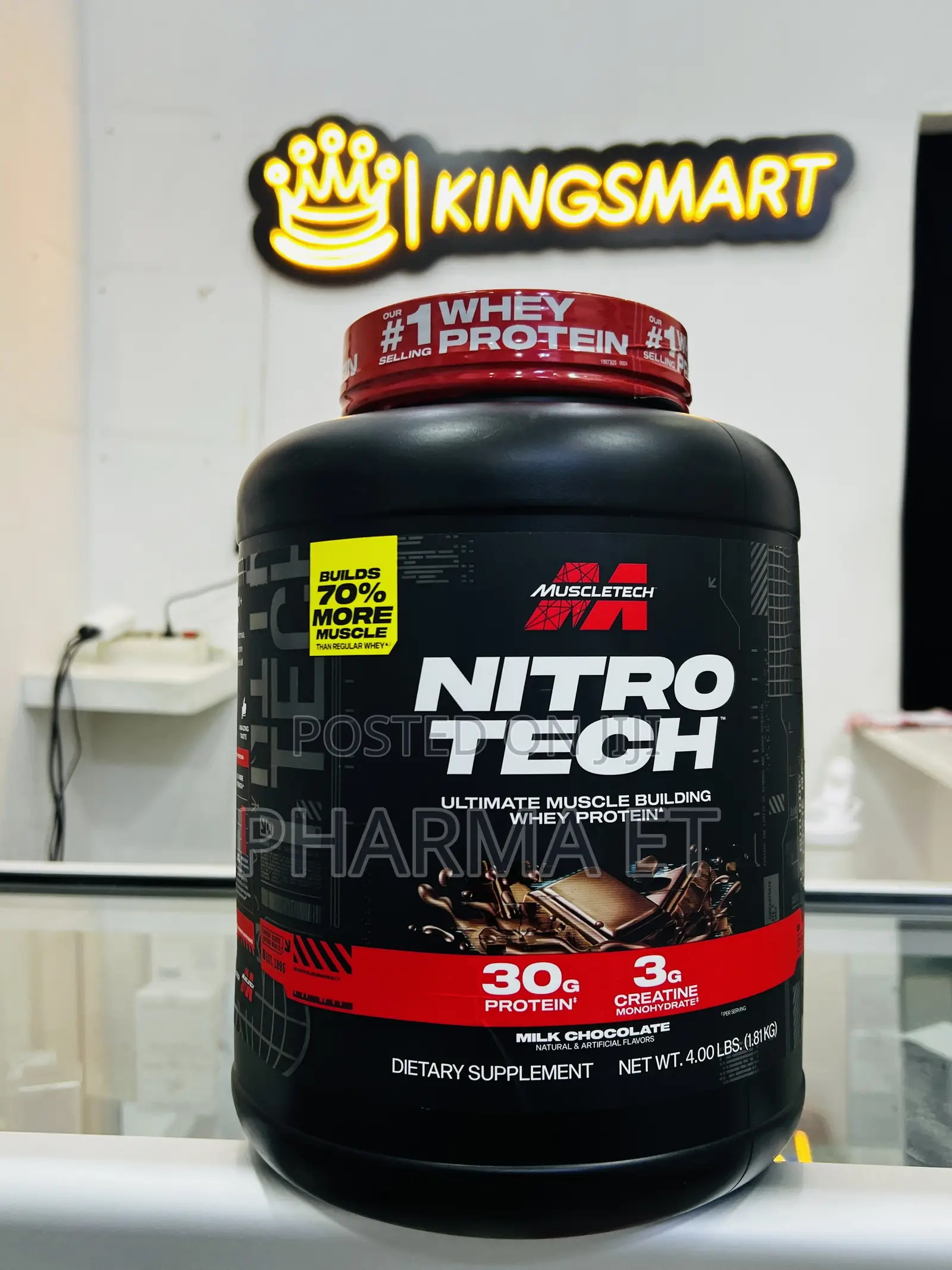 Isolated Whey With 3gm of Creatine Monohydrate Per Serving Muscletech