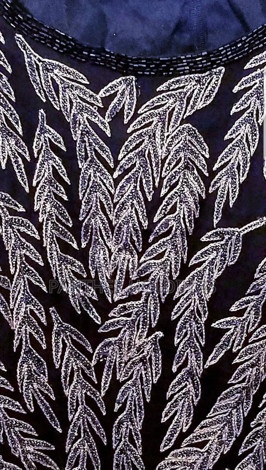 Papell Boutique Womens Top 2x Evening Metallic Embroidered Silk Top