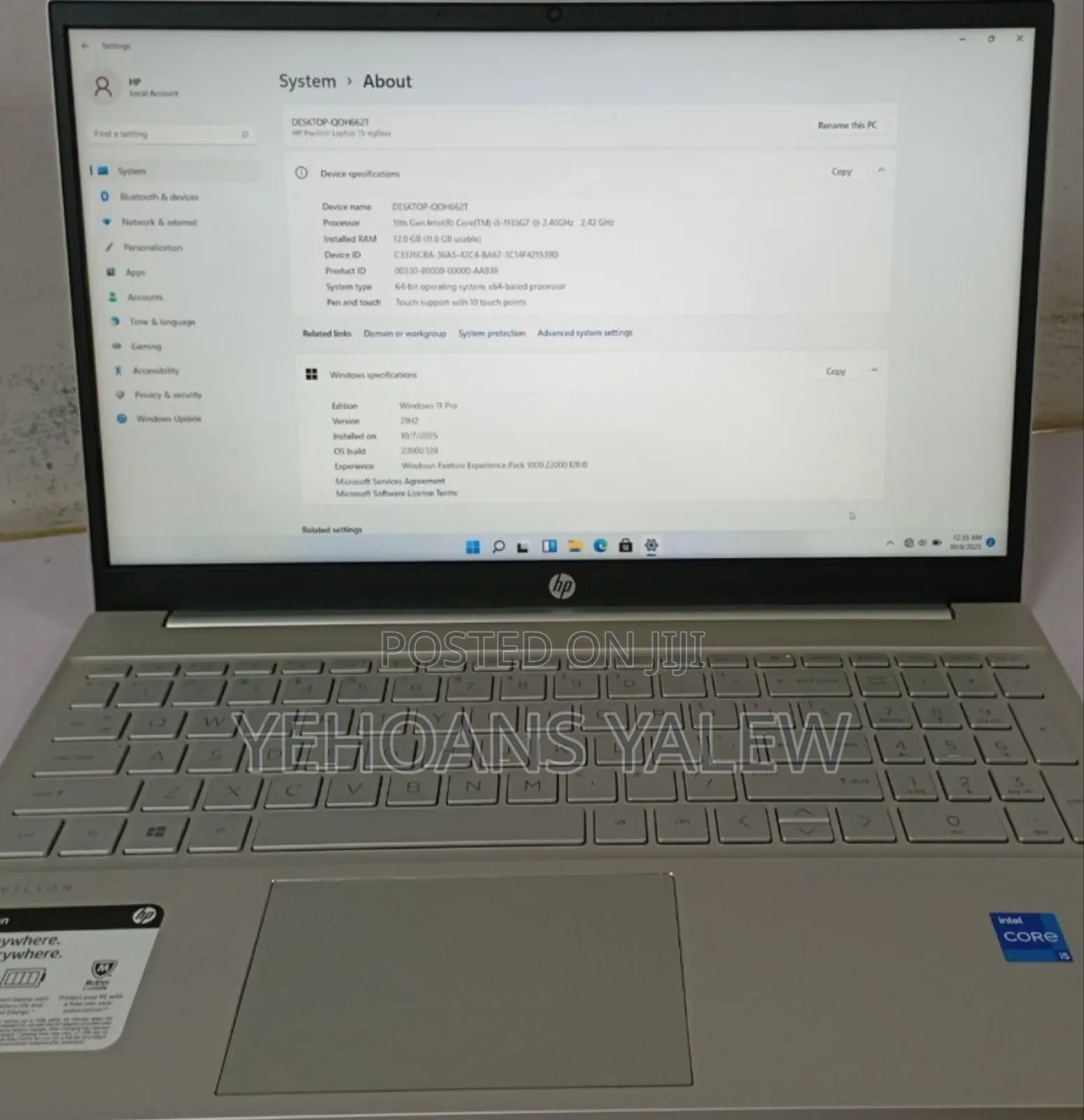 New Laptop HP Pavilion 15 12GB Intel Core i5 SSD 512GB