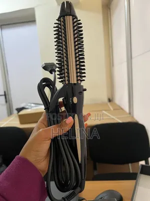 ዘመናዊ የፀጉር መተኮሻና ከርል መስሪያ በአንድ ላይ የያዘ Nova Professional Hair Straighter