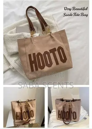 Beautiful Hooto Suede Tote Bag
