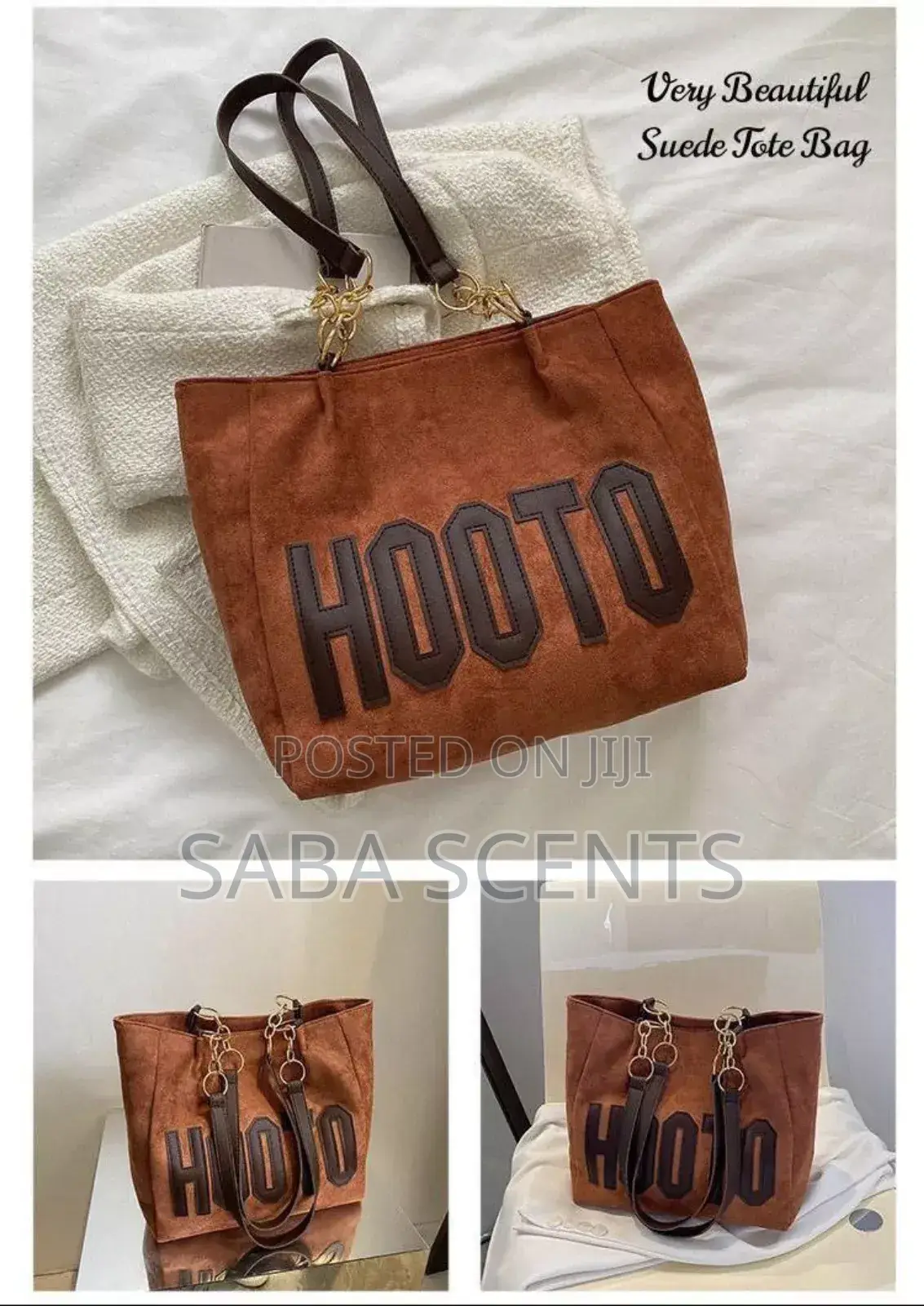 Beautiful Hooto Suede Tote Bag