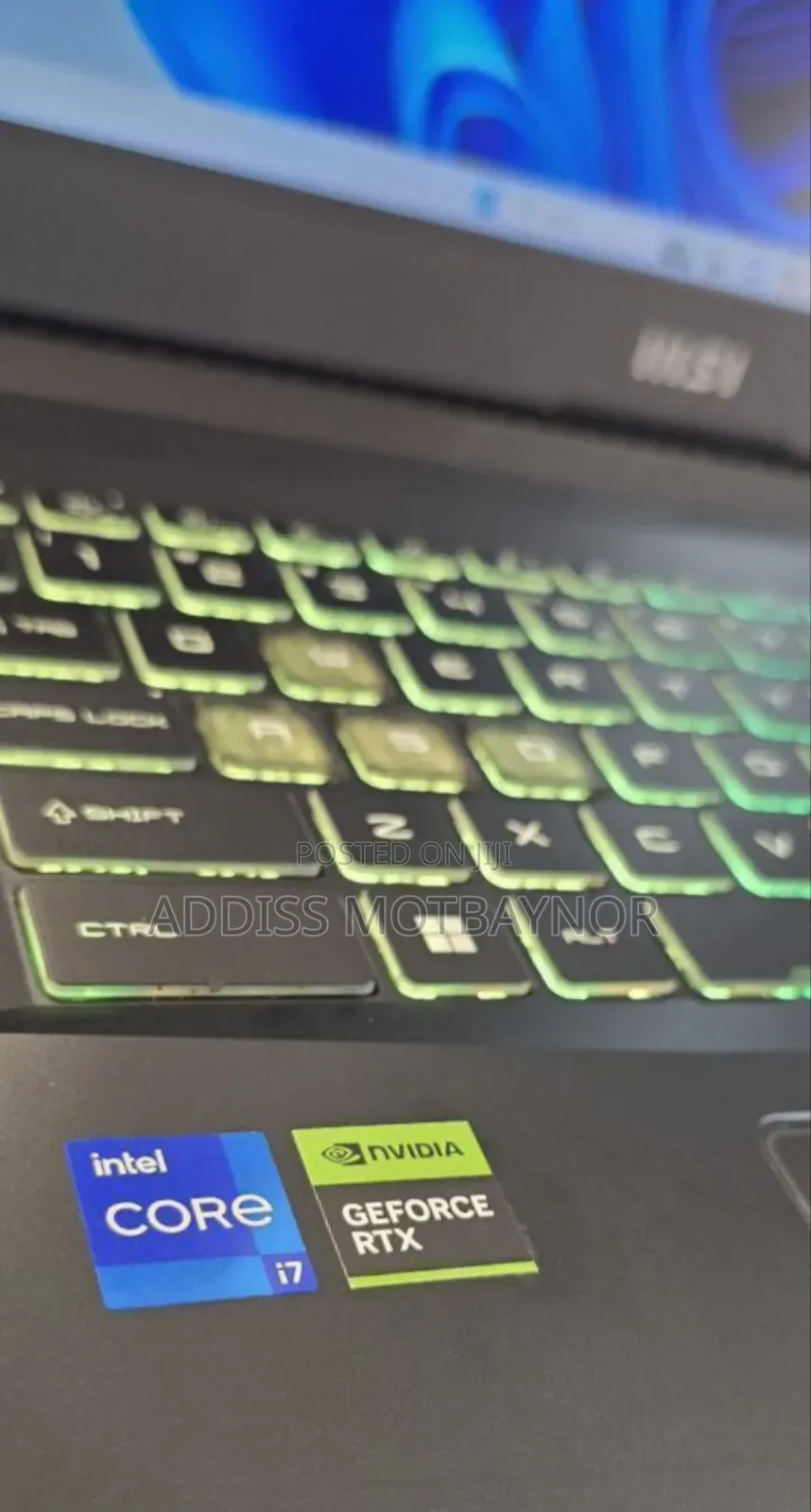 New Laptop MSI Pulse GL66 16GB Intel Core I7 SSD 256GB