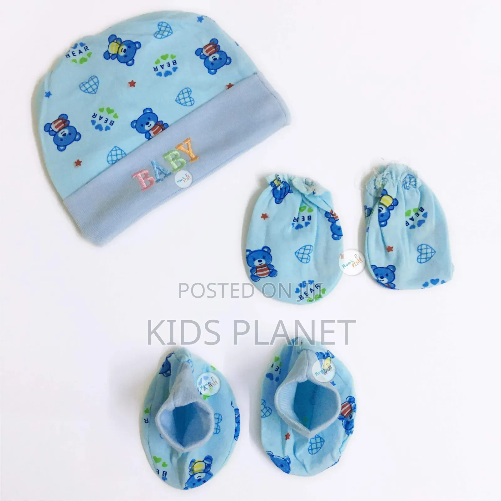 Baby Hat 3ocs Set Cotton