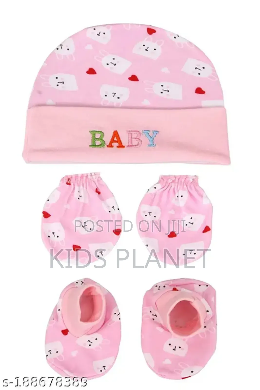 Baby Hat 3ocs Set Cotton