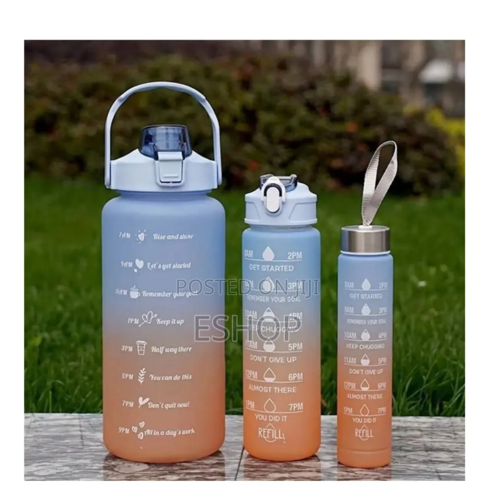 Eco-Friendly Tough: The Reusable 3-in-1 Water Bottle Set