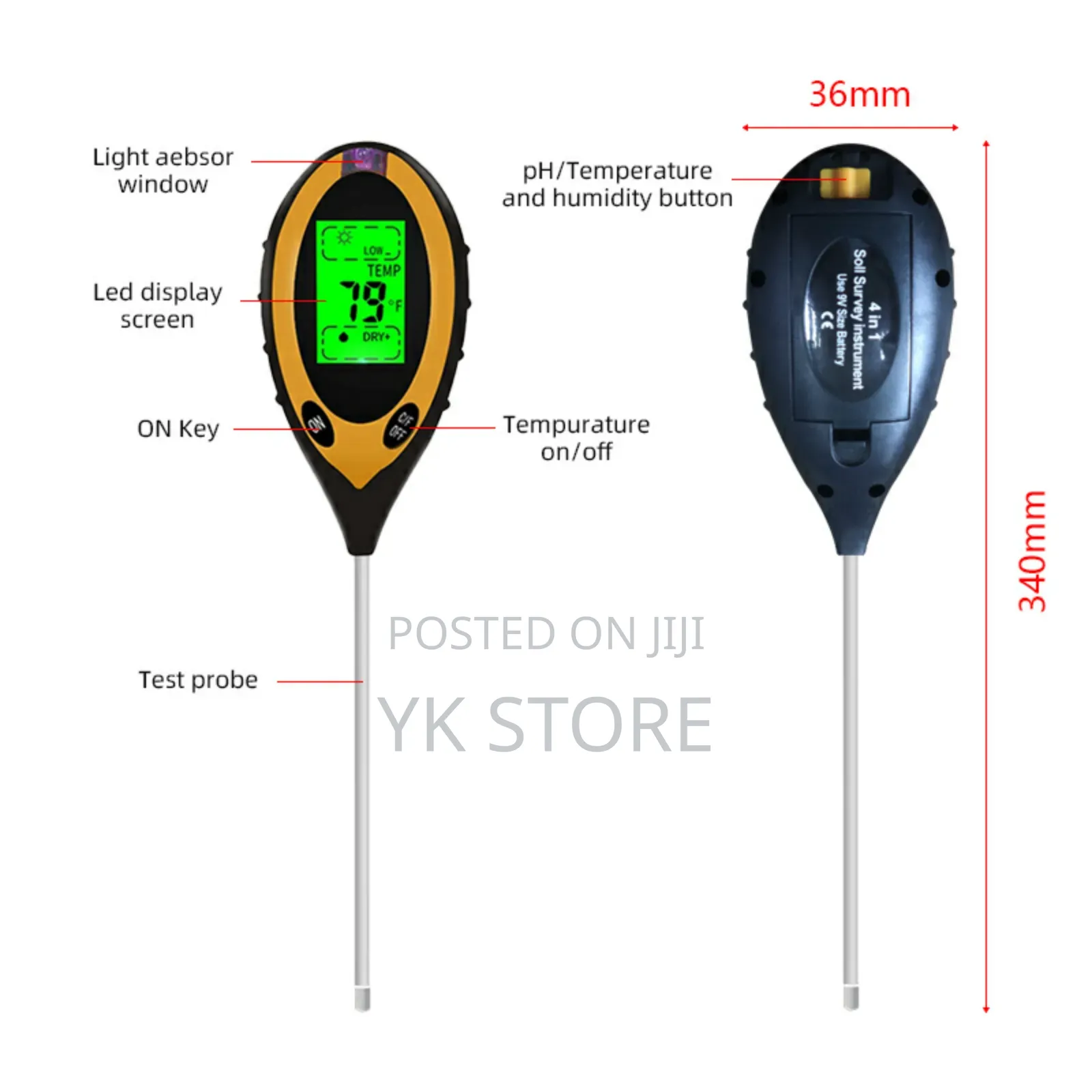 4 in 1 Soil Tester