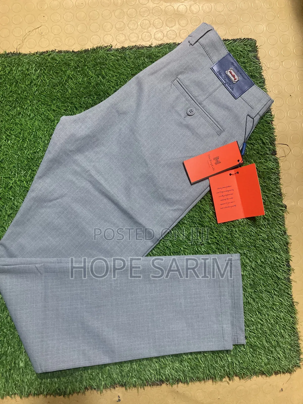 Original Straight የምለጠጡ ጨርቅ ሱሪ