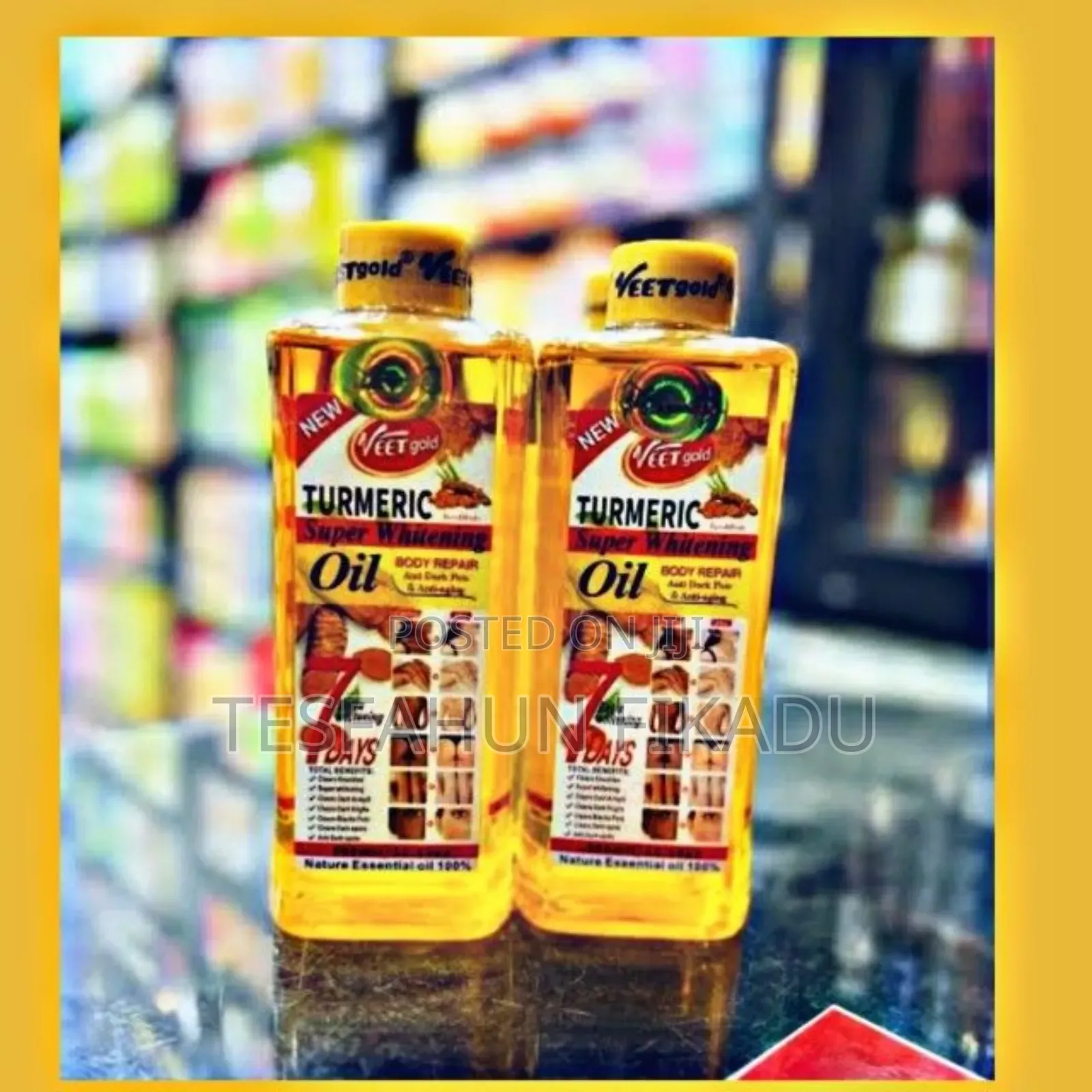 እጅ፣ ብብት፣ ነጠብጣብ: እግር – ሁሉንም በአንድ የሚያቀላ ! Turmeric Whitening Oil