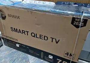 Bravia 75" Qled Smart Tv Framless New 2025