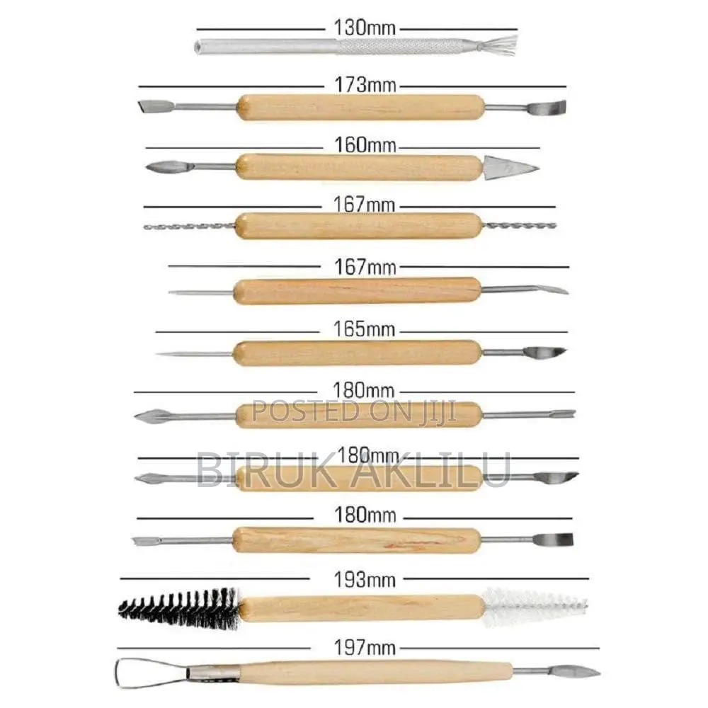 11pcs Pottery Clay Sculpting Modeling Tool Set