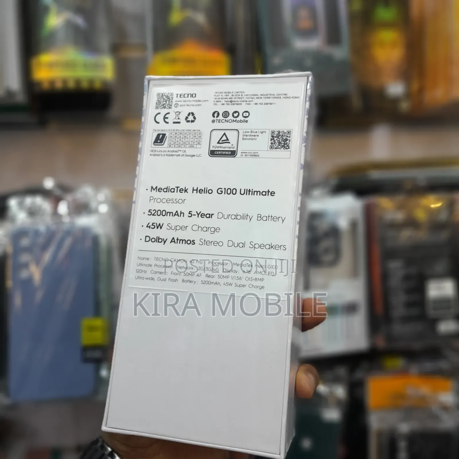 New Tecno Camon 40 Pro 256 GB Black