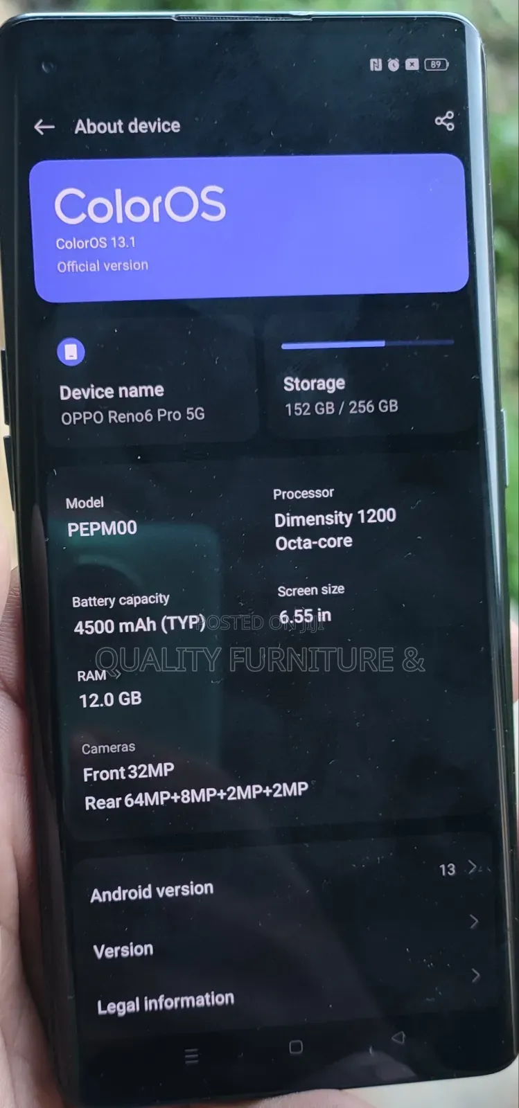 Oppo Reno6 Pro 5G 256 GB Gray