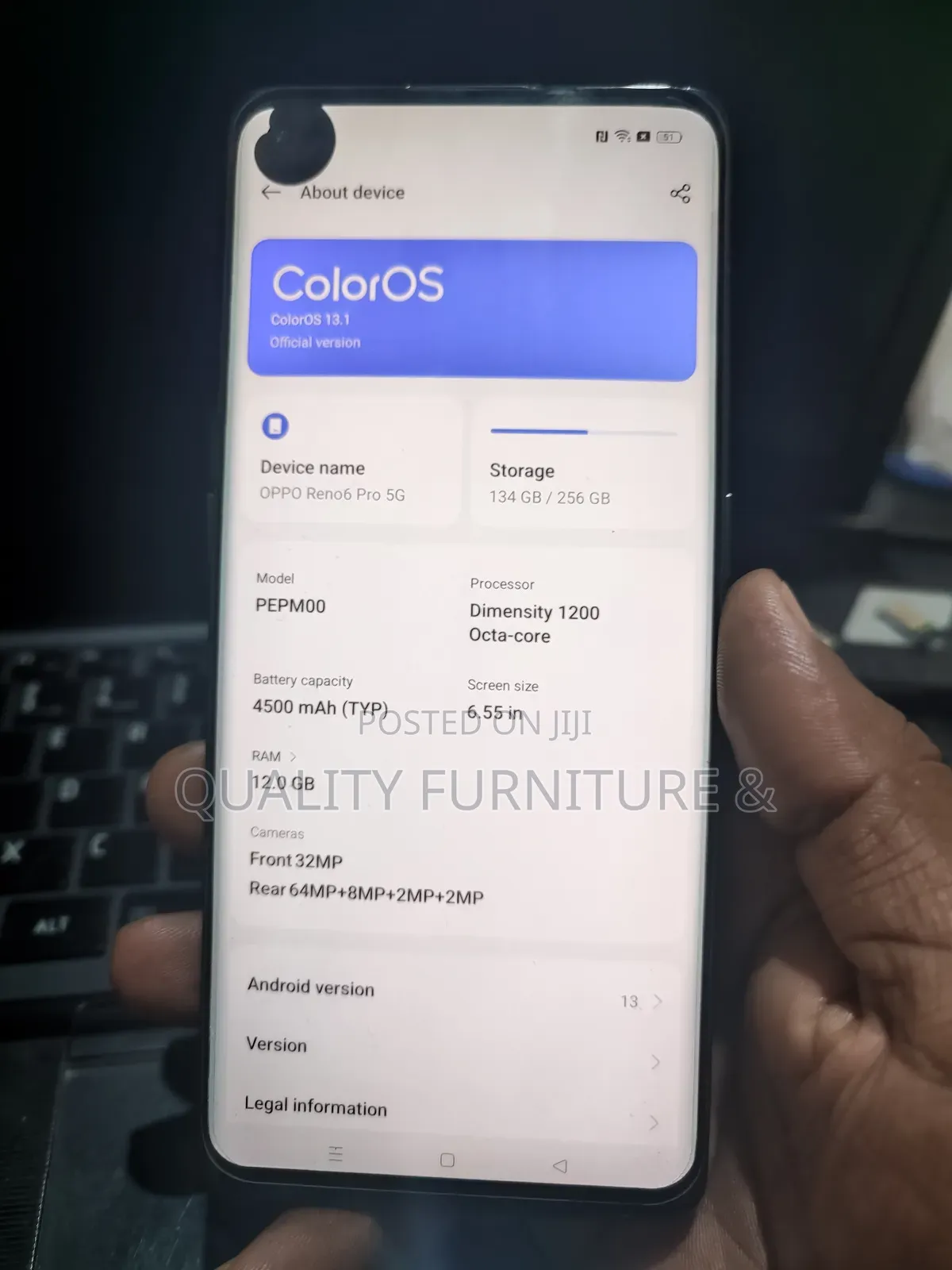 Oppo Reno6 Pro 5G 256 GB Gray