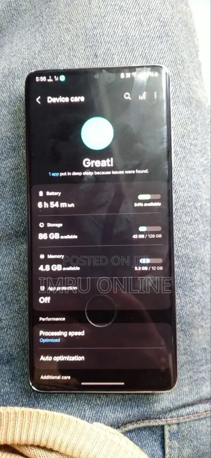 Samsung Galaxy S21 Ultra 5G 128 GB Gold