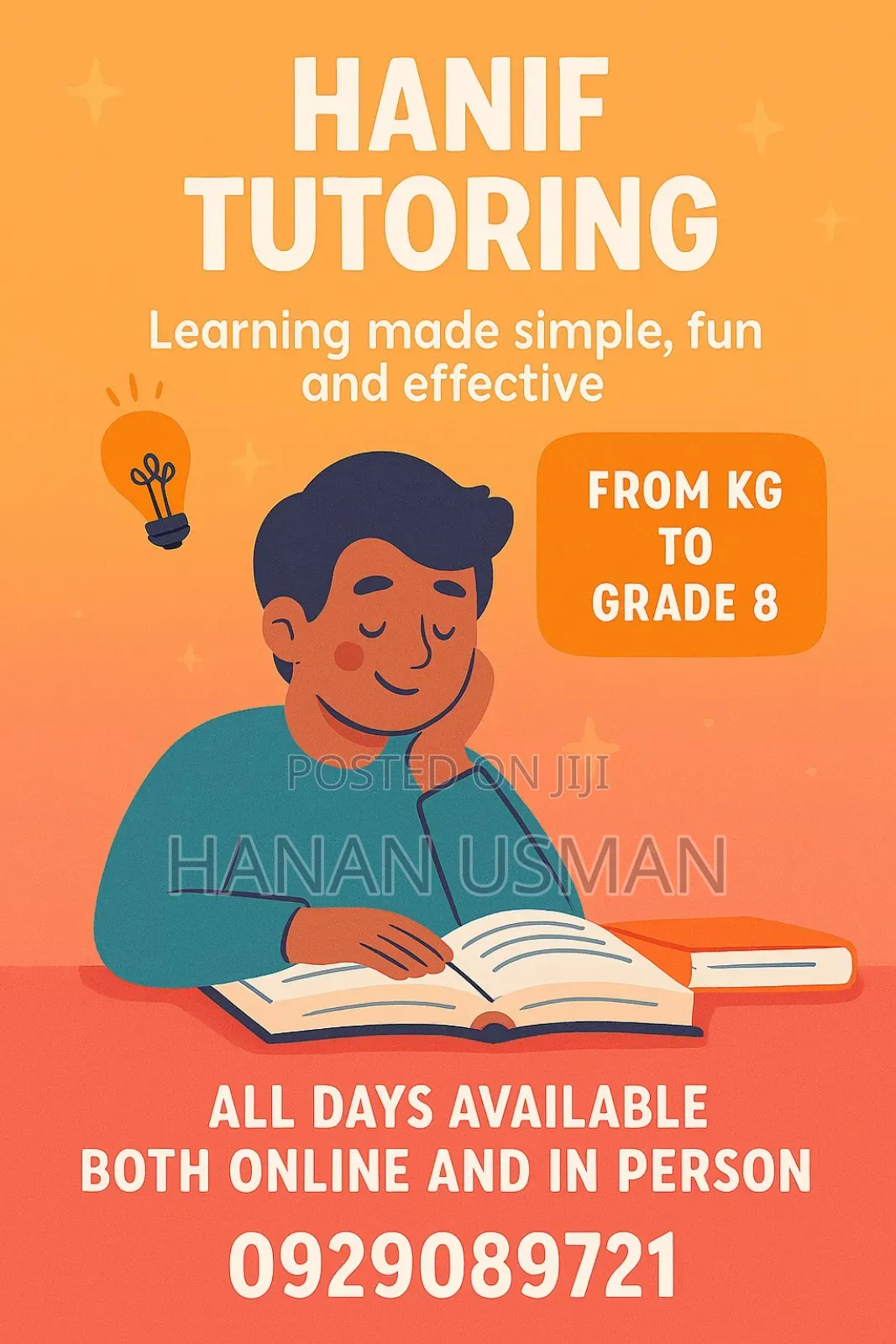 ሀኒፍ አስጠኚ(Hanif Tutoring Service )