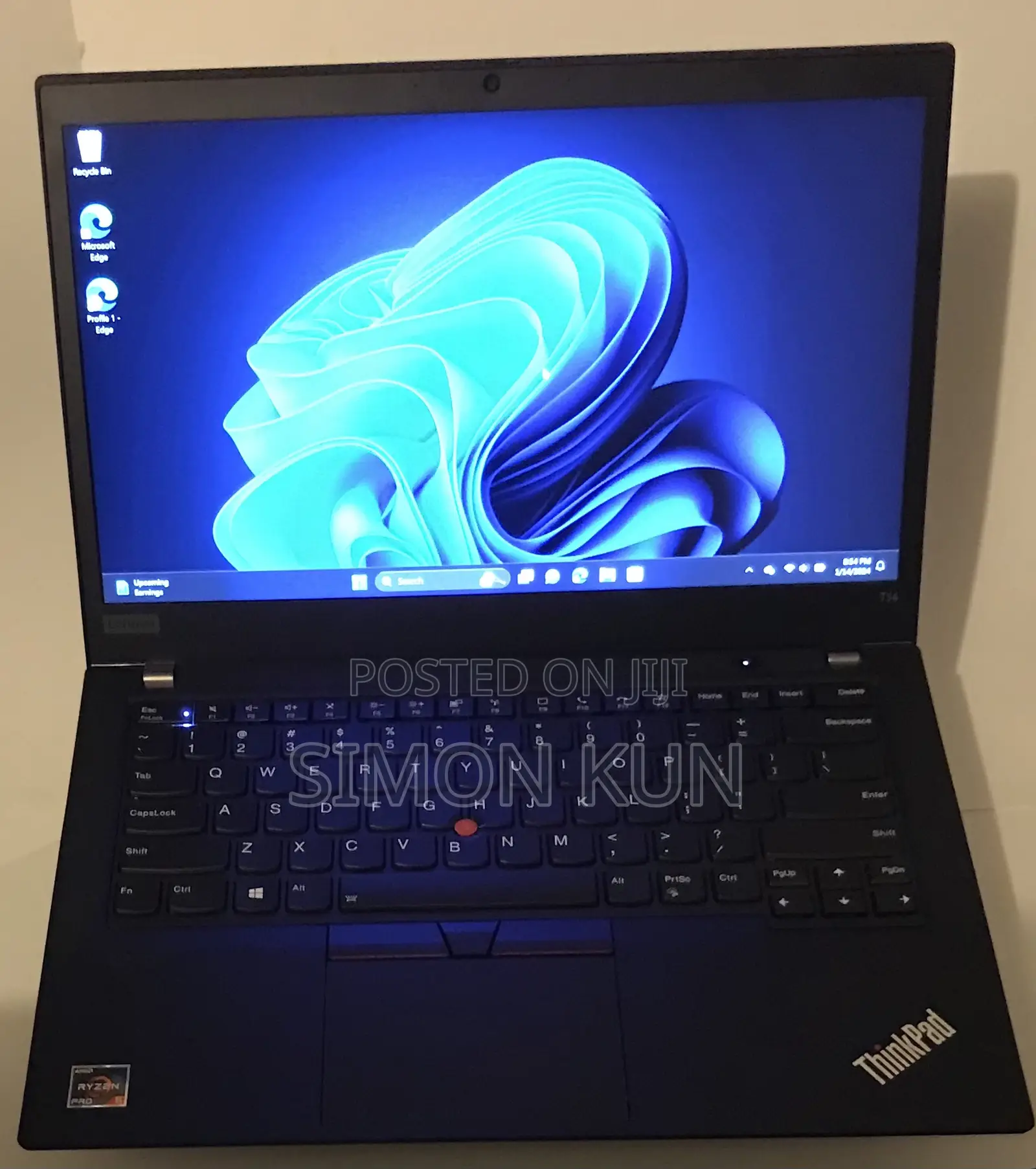 New Laptop Lenovo ThinkPad T14 G1 16GB AMD Ryzen 5 SSD 512GB