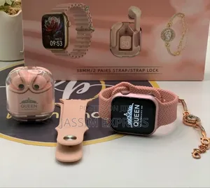 እጅግ ልዩ የሆነ የሴት Combo (Smart Watch + Airpods + Braclet ) ጀርመን Brand