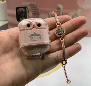 እጅግ ልዩ የሆነ የሴት Combo (Smart Watch + Airpods + Braclet ) ጀርመን Brand