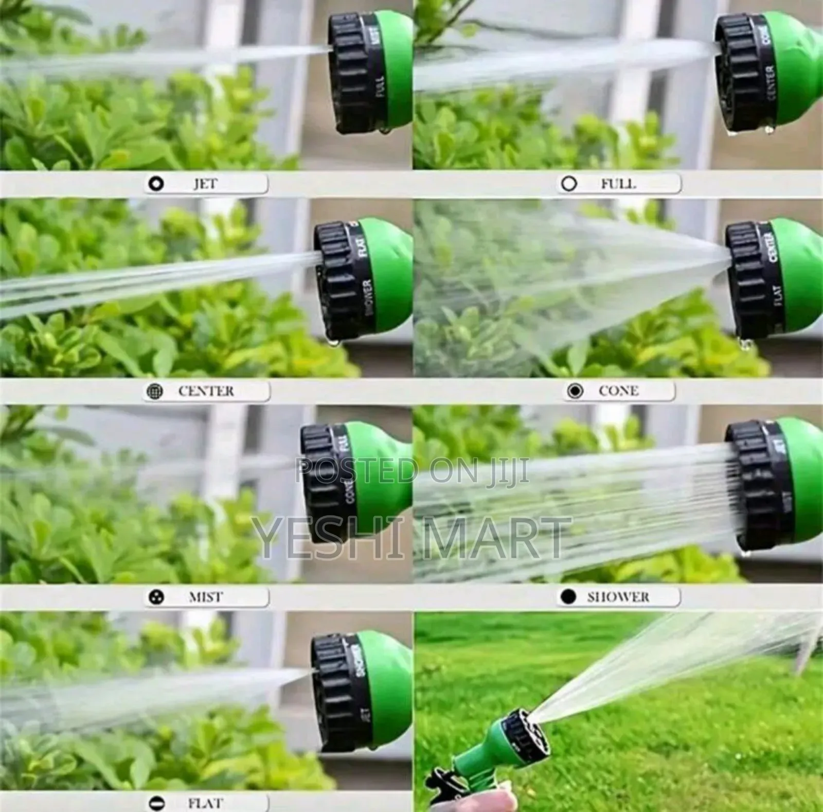 Expandable Garden Hose With 7-Function Spray Nozzle Set - , Spigot