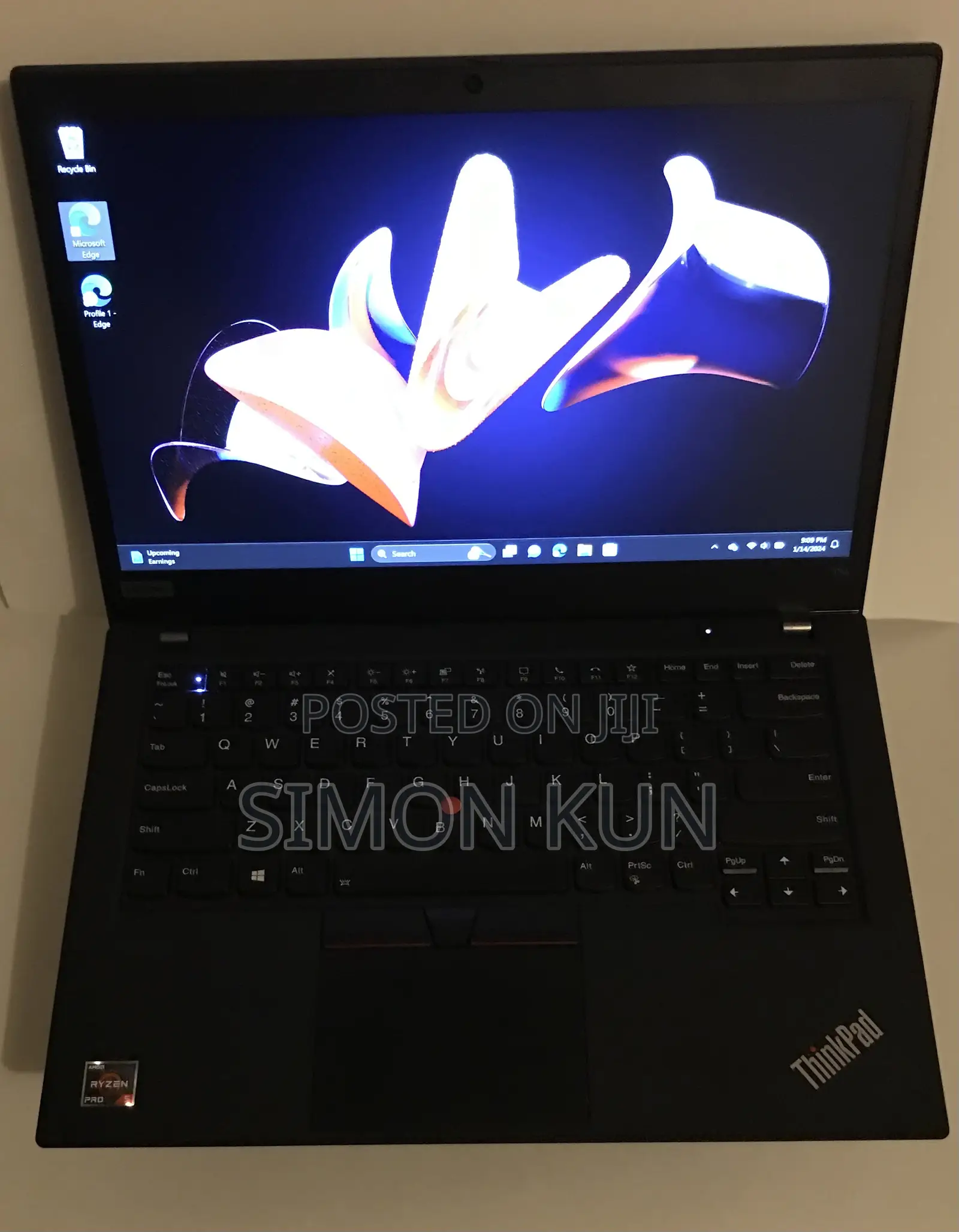 New Laptop Lenovo ThinkPad T14 G1 16GB AMD Ryzen 5 SSD 512GB