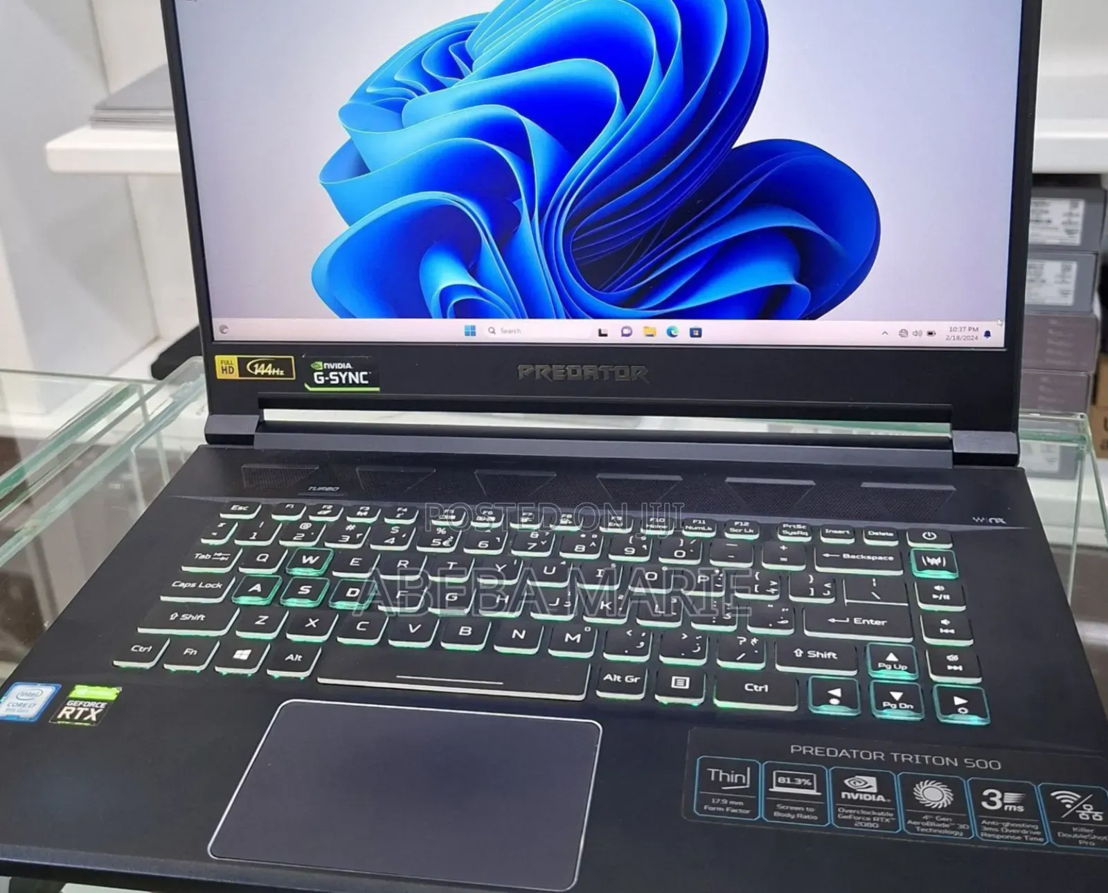 New Laptop Acer Predator Helios 300 16GB Intel Core I7 SSD 1T