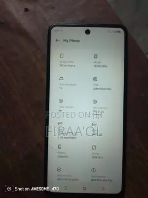 Tecno Pop 8 64 GB Blue