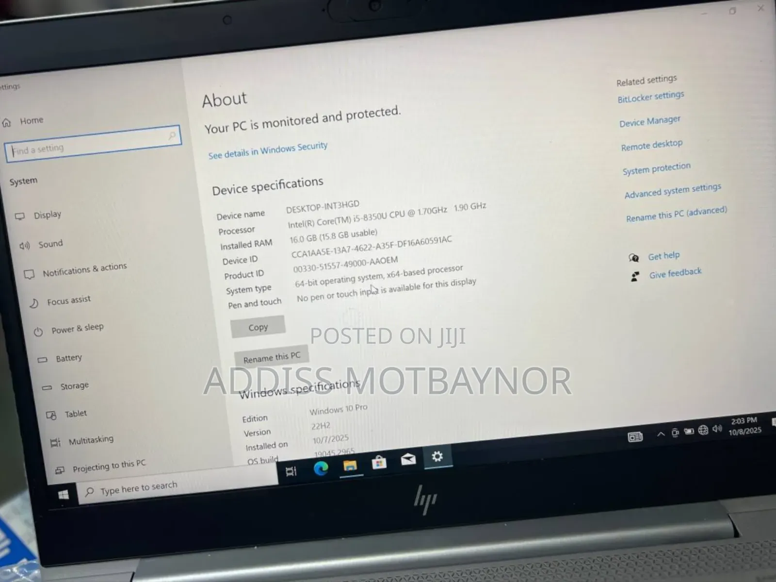 New Laptop HP EliteBook 840 16GB Intel Core I7 SSD 512GB