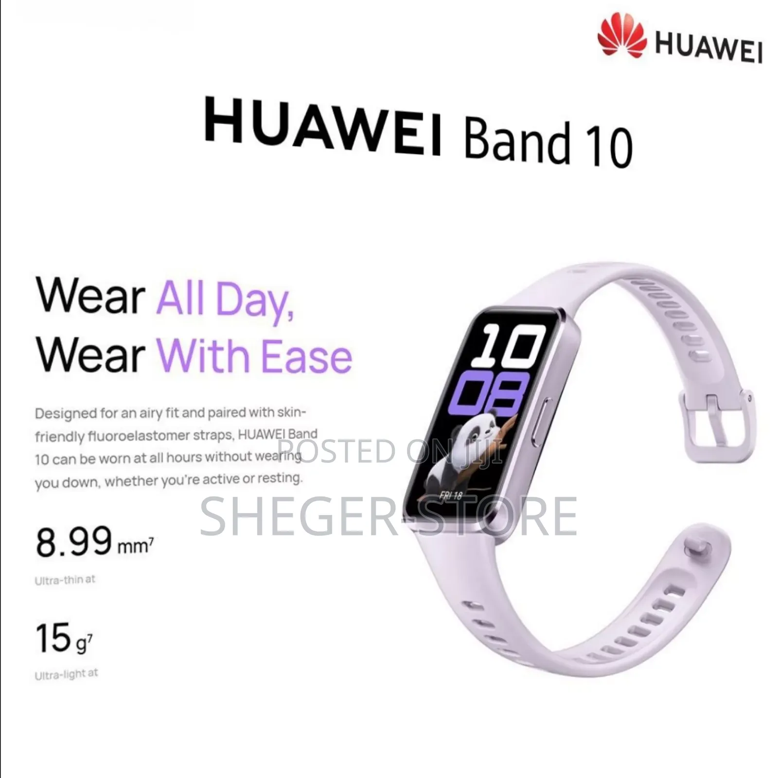 Huawei Band 10 Smart Watch ( ►በደማችን ውስጥ ያለውን የኦክስጅን መጠን ይለካል)