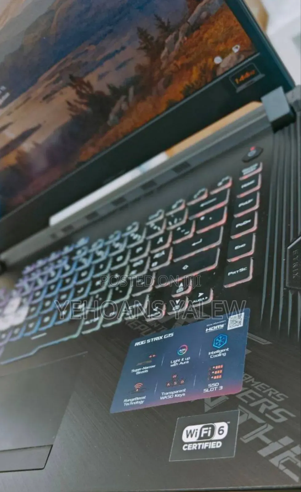 New Laptop Asus ROG Strix G731G 16GB Intel Core I7 SSD 512GB