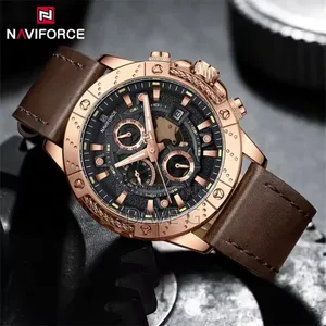 Naviforce Men Quartz Watch Fashion Sport Creative Design Watch