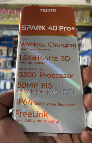 Photo - New Tecno Spark 40 Pro+ 256 GB Black