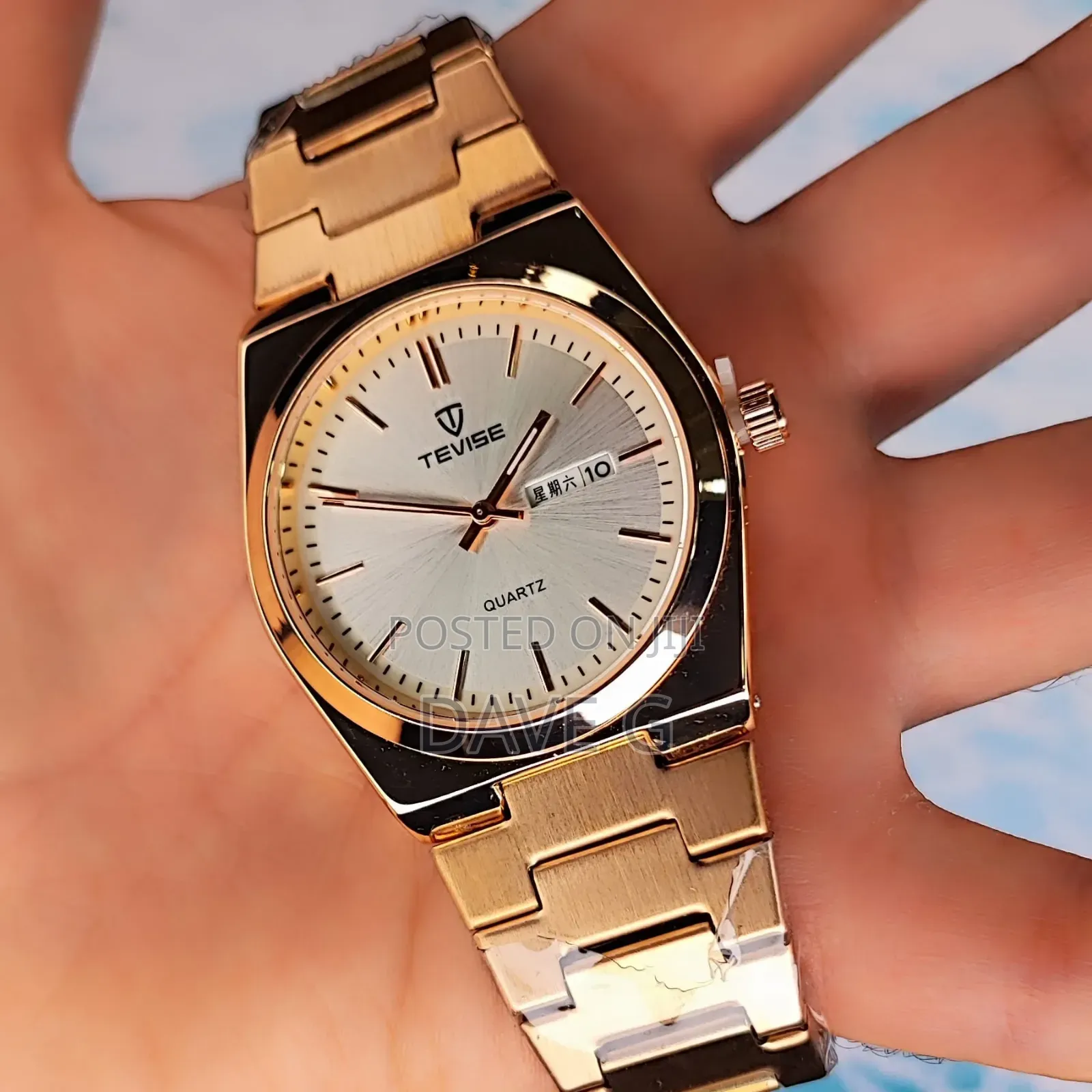 Gold Watches for Men Stainless Steel Classic Luxury Business Watch