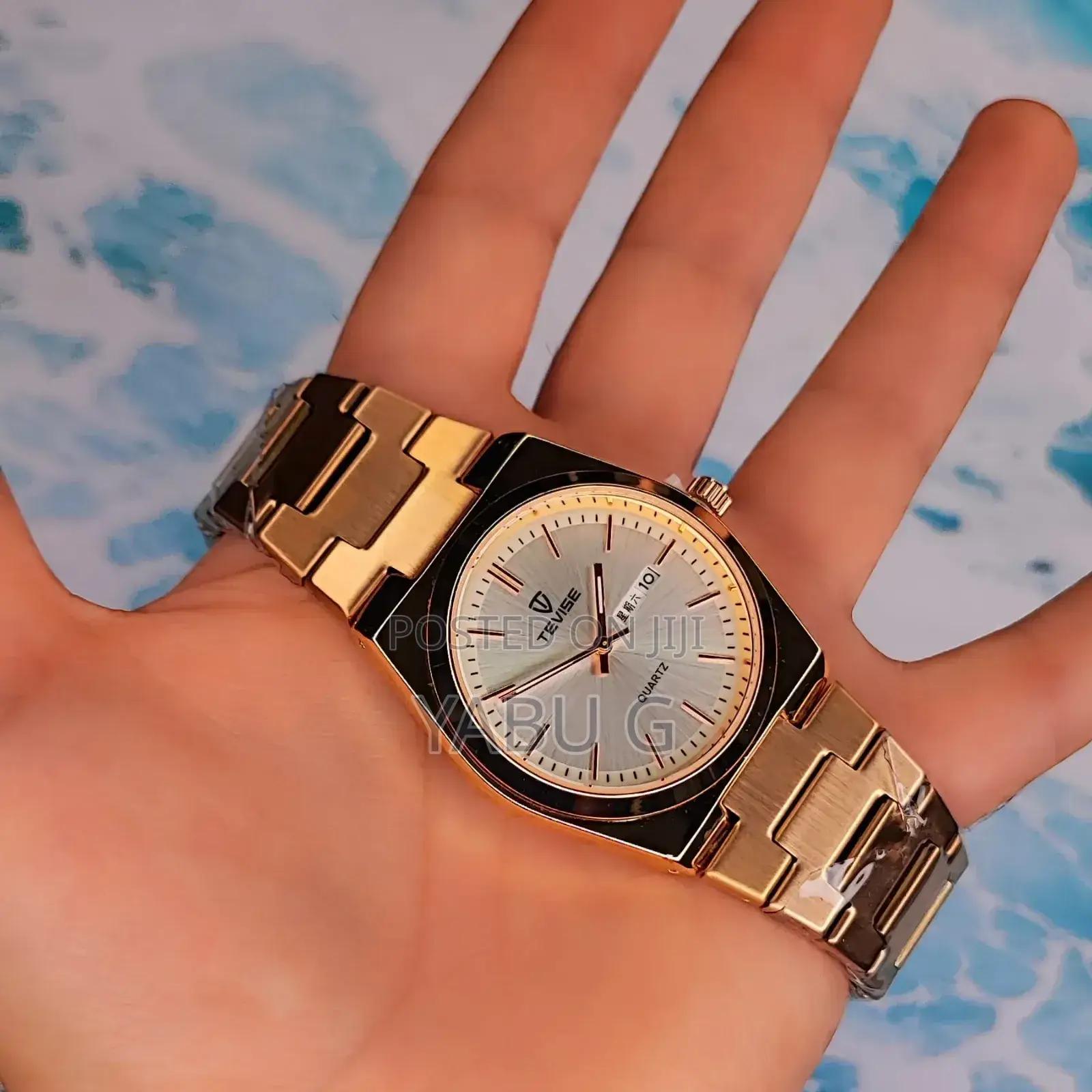 Gold Watches for Men Stainless Steel Classic Luxury Business Watch