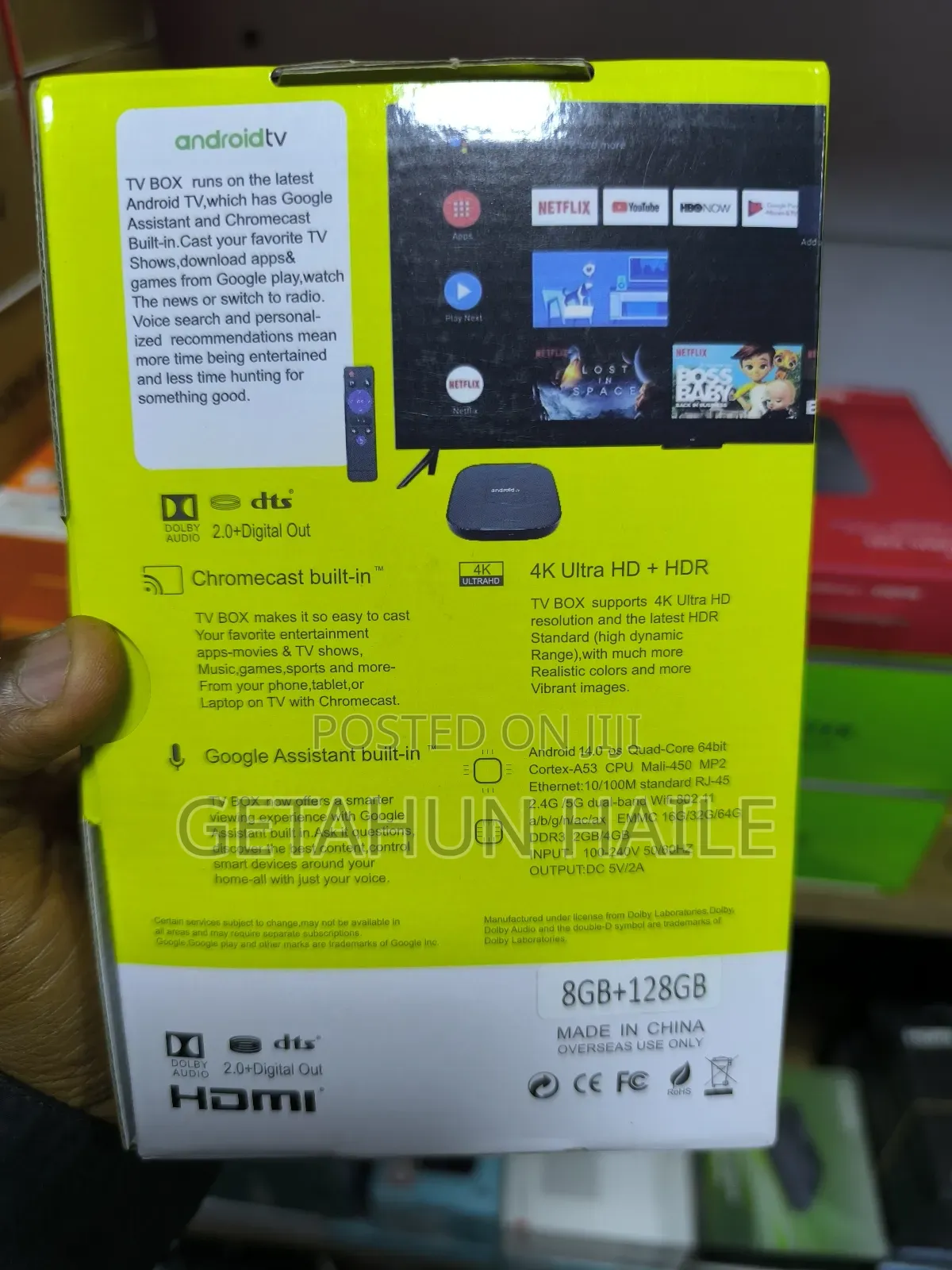 Android Tv Box 128gb(Tv Smart ማድረጊያ)