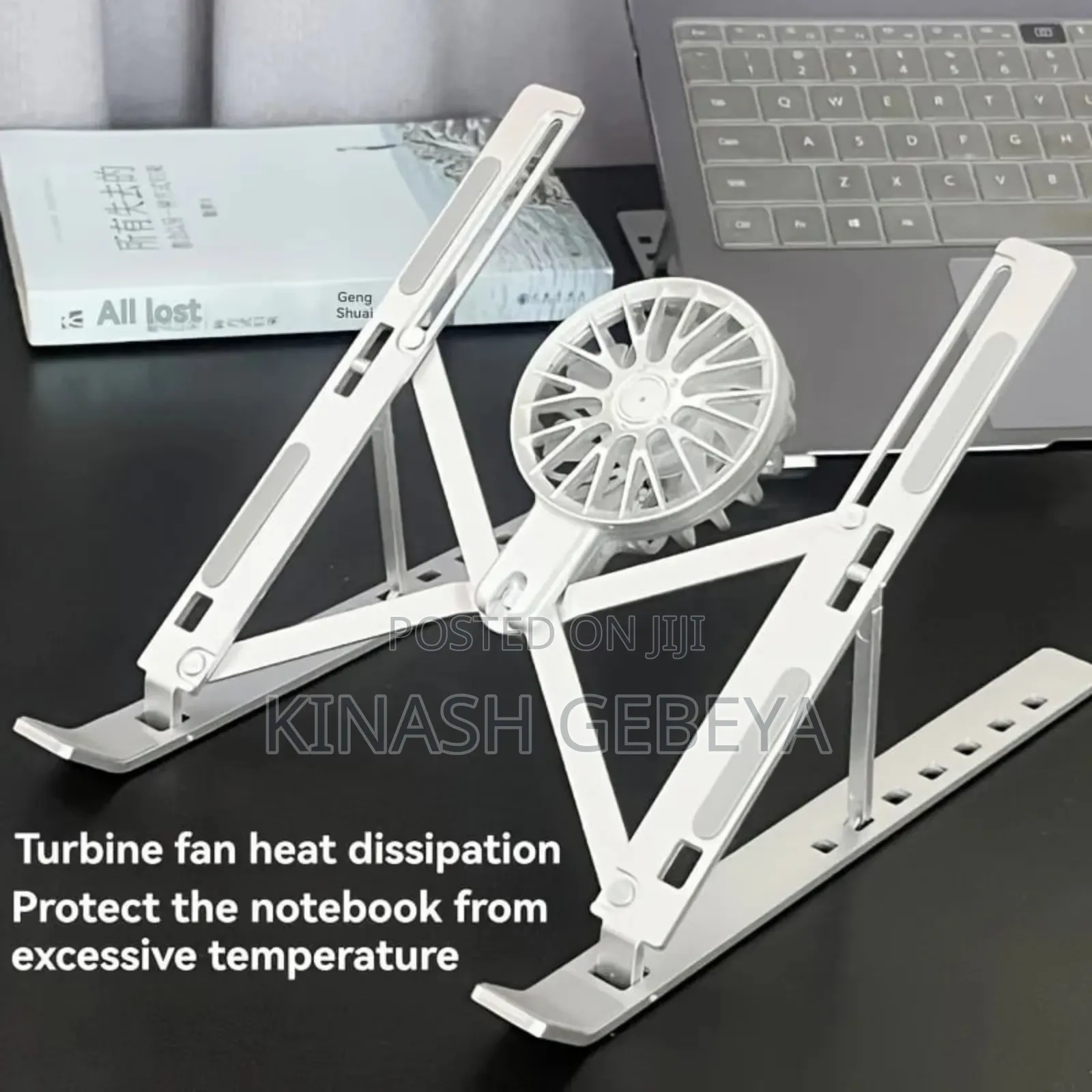 Adjustable Laptop Stand With Fan