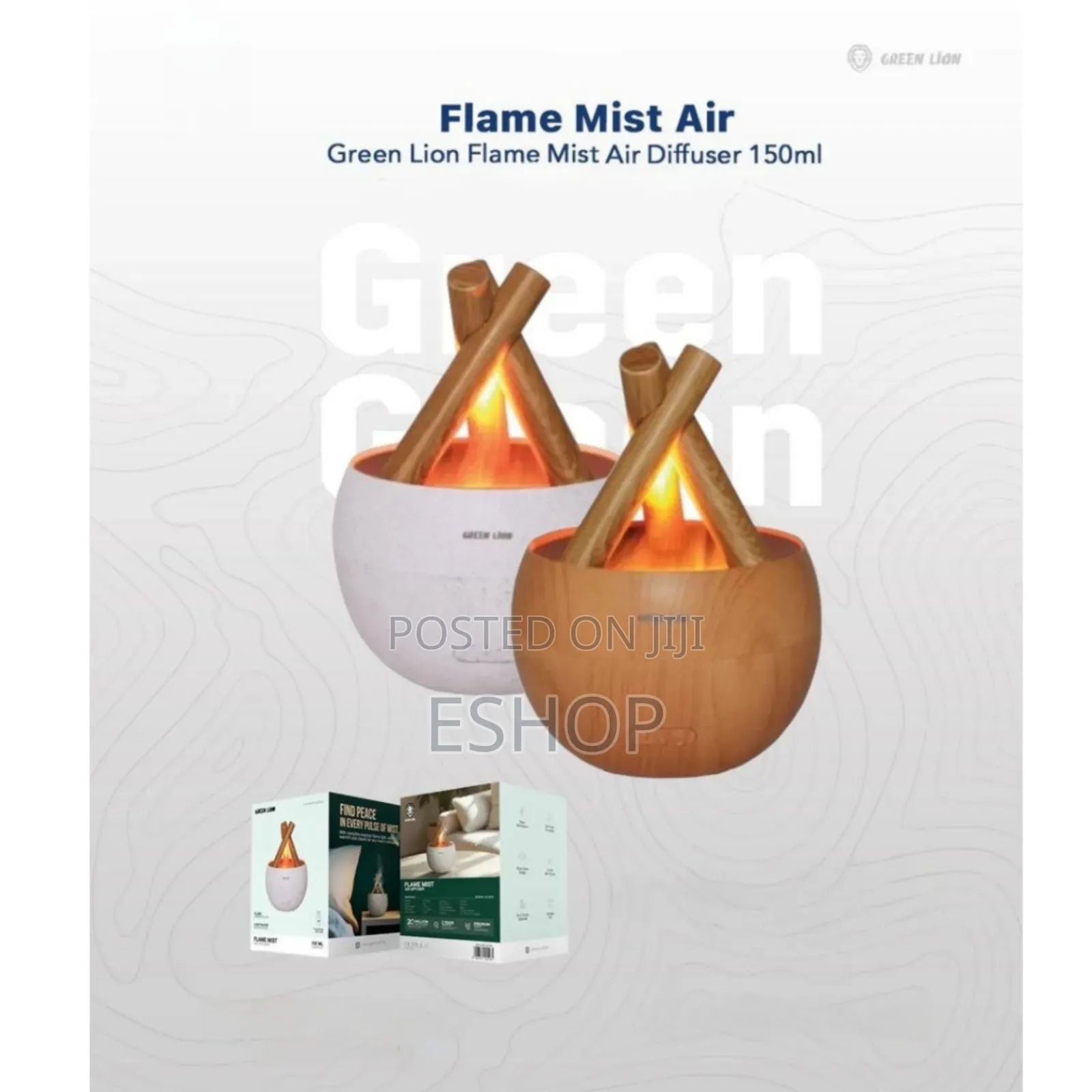 Modern Air Care Solution: Green Lion Flame Mist Atomizer