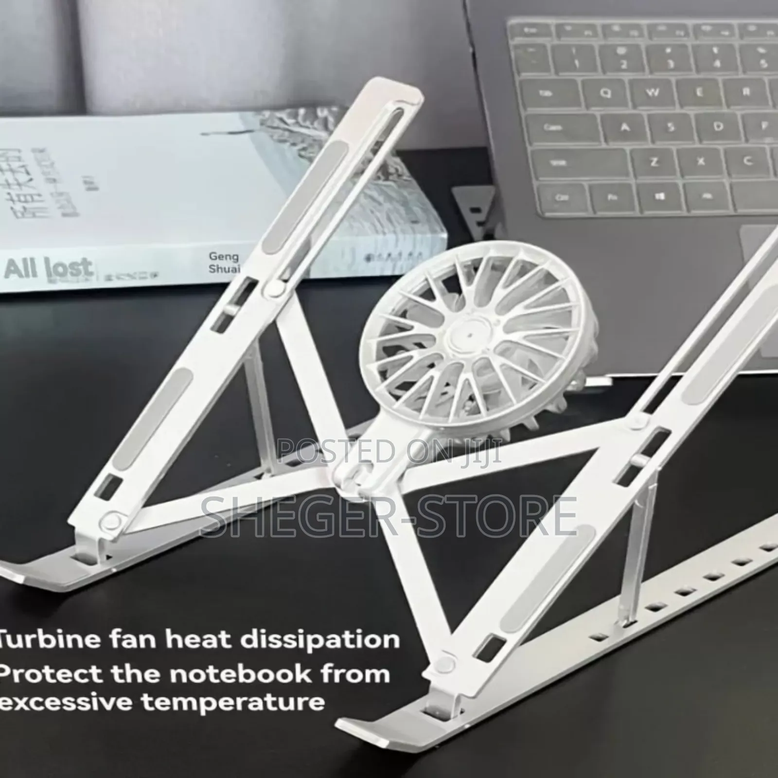 Adjustable Laptop Stand With Fan