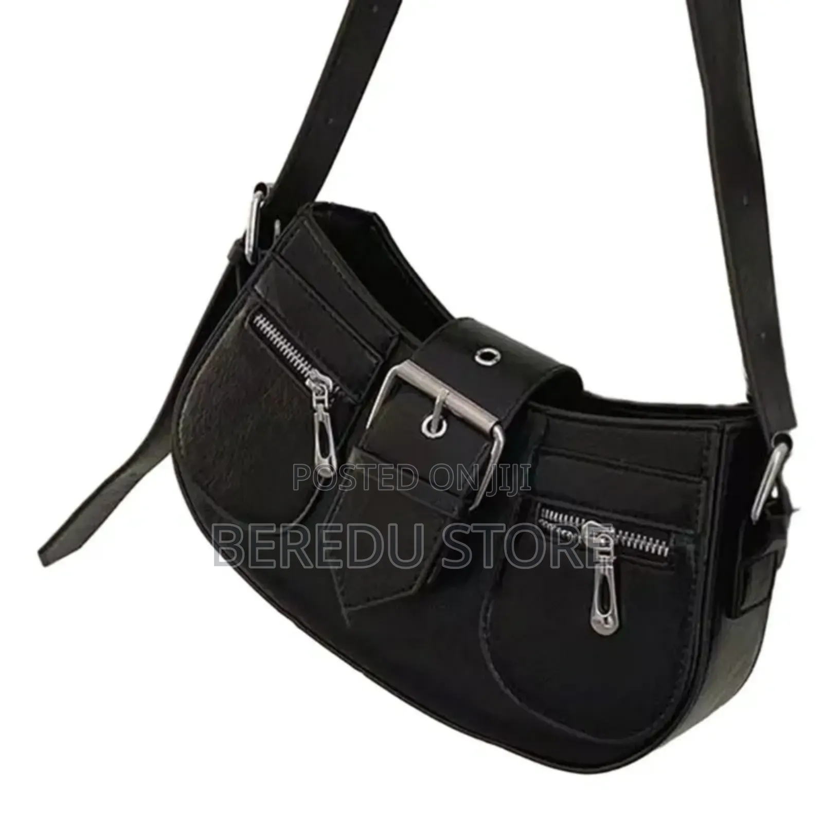 A Black Leather Bag