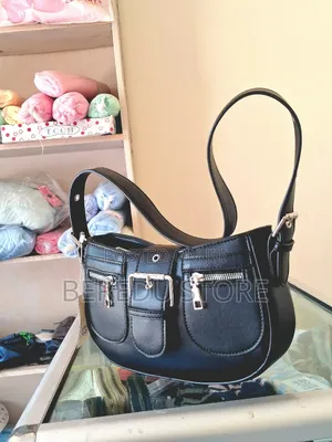 A Black Leather Bag