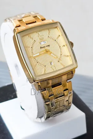 Photo - Luxury Men Watch Classic Dial Men's Quartz Wristwatch Gold Black