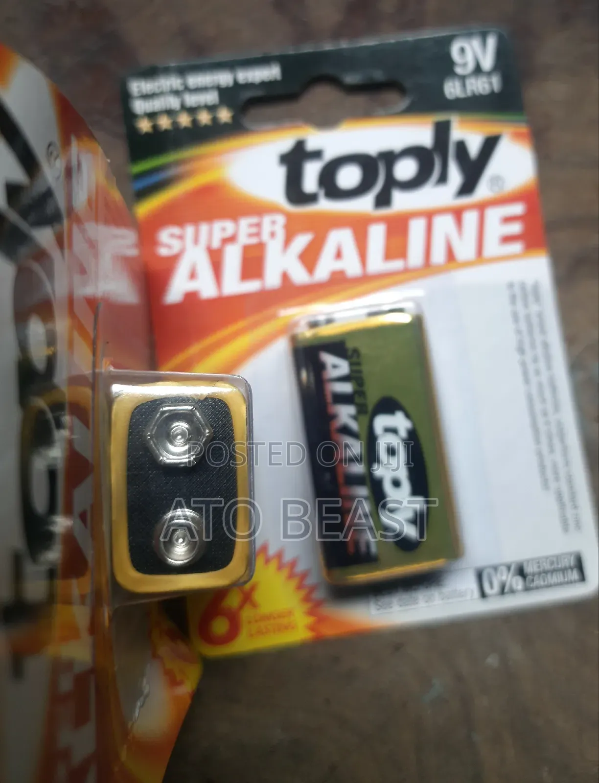Toply Super Alkaline 9v 6lr61 Battery
