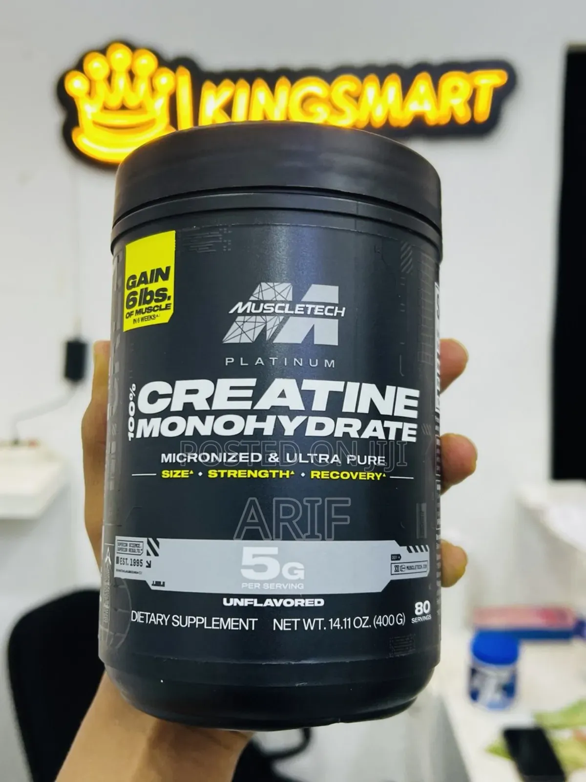 Creatine Monohydrate Ultra Pure and Micronized (Brand Muscletech)